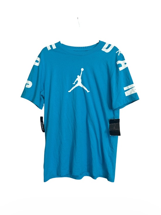 Jordan Other - Air Jordan Teal Blue Jumpman Logo Tee with Jordan Printed Shoulders Activewear